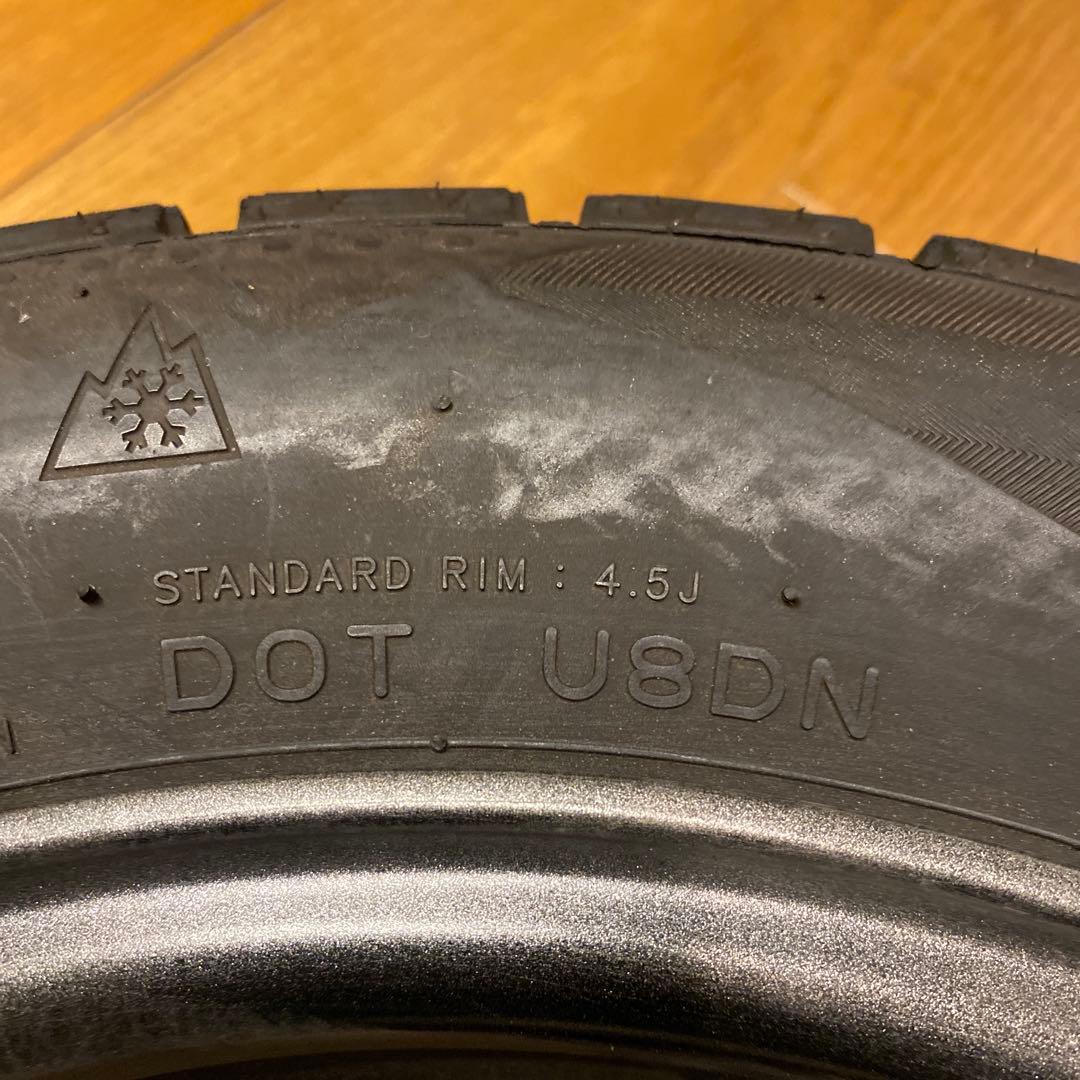 スタッドレスホイール付き4本★155/65R14 75Q★直接引取り可能な方限定