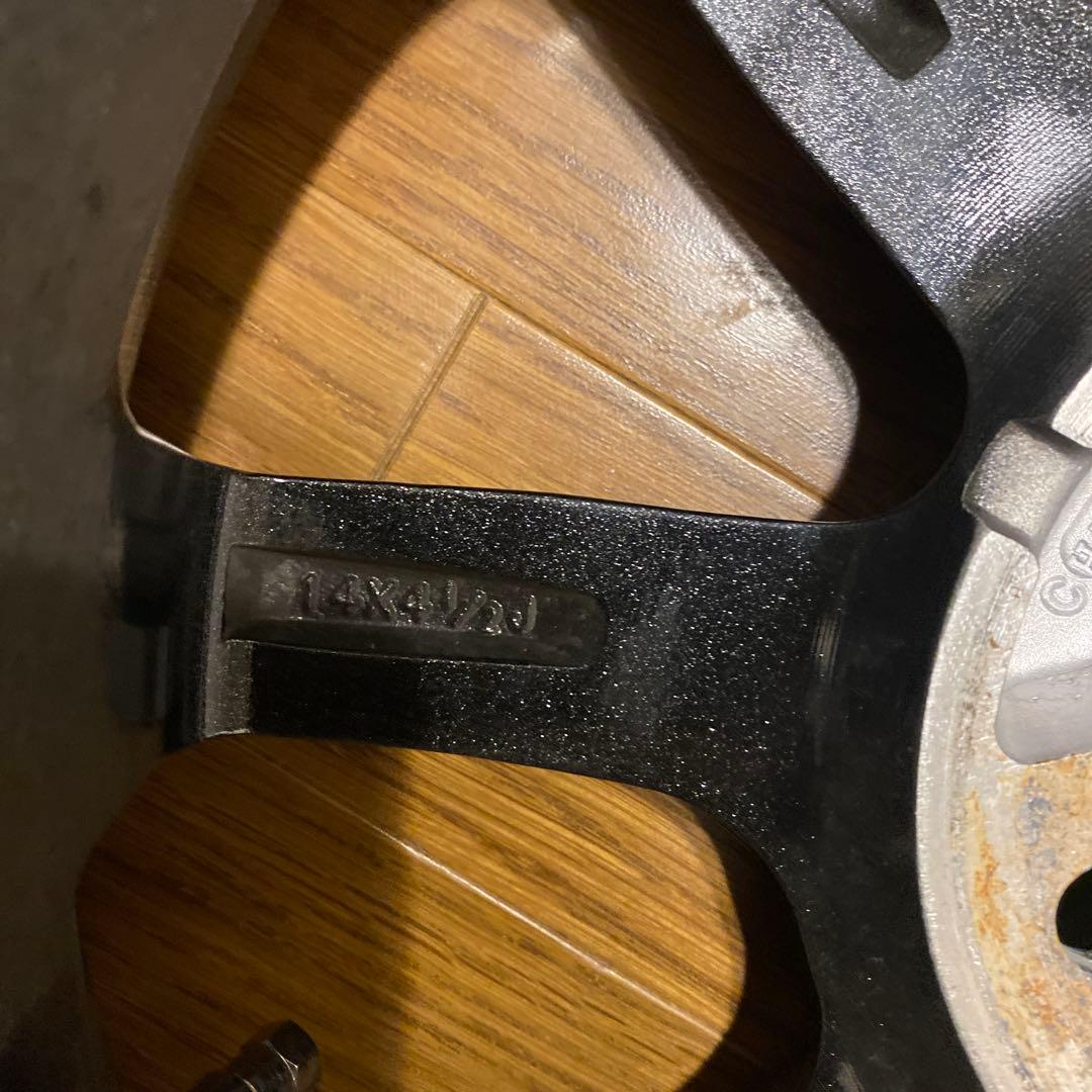 スタッドレスホイール付き4本★155/65R14 75Q★直接引取り可能な方限定