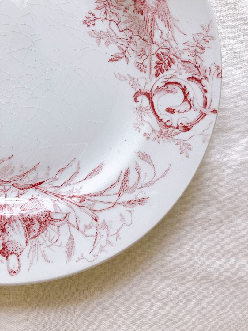 フランスアンティーク　LUNEVILLE chasseシリーズ　ディナー皿②