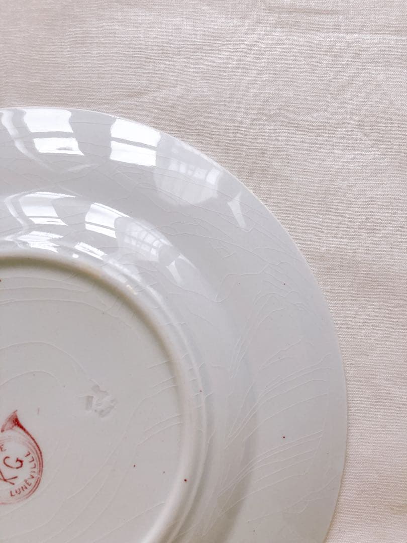 フランスアンティーク　LUNEVILLE chasseシリーズ　ディナー皿②