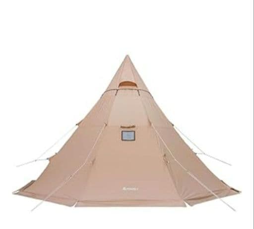 POMOLY TC ワンポールテント 煙突穴付き 3～5人用　フルインナー付き