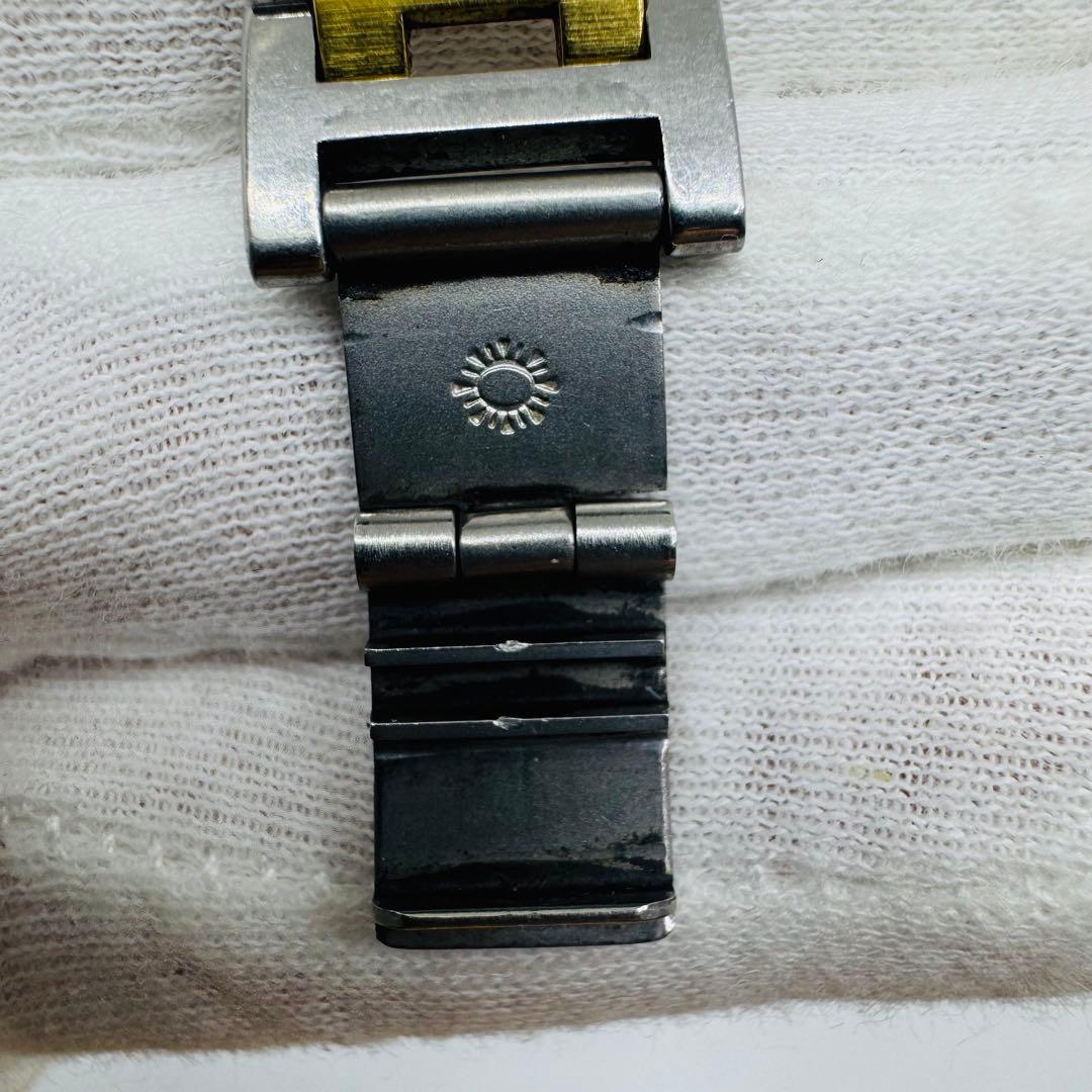 ✨エルメス✨クリッパー✨コンビベルト✨デイト✨白文字盤✨WR✨クオーツ✨腕時計✨