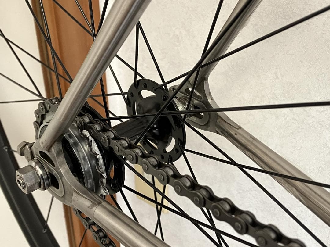 レイノルズ921ステンレスピストバイク EmmeAkka新品パーツ多数同梱