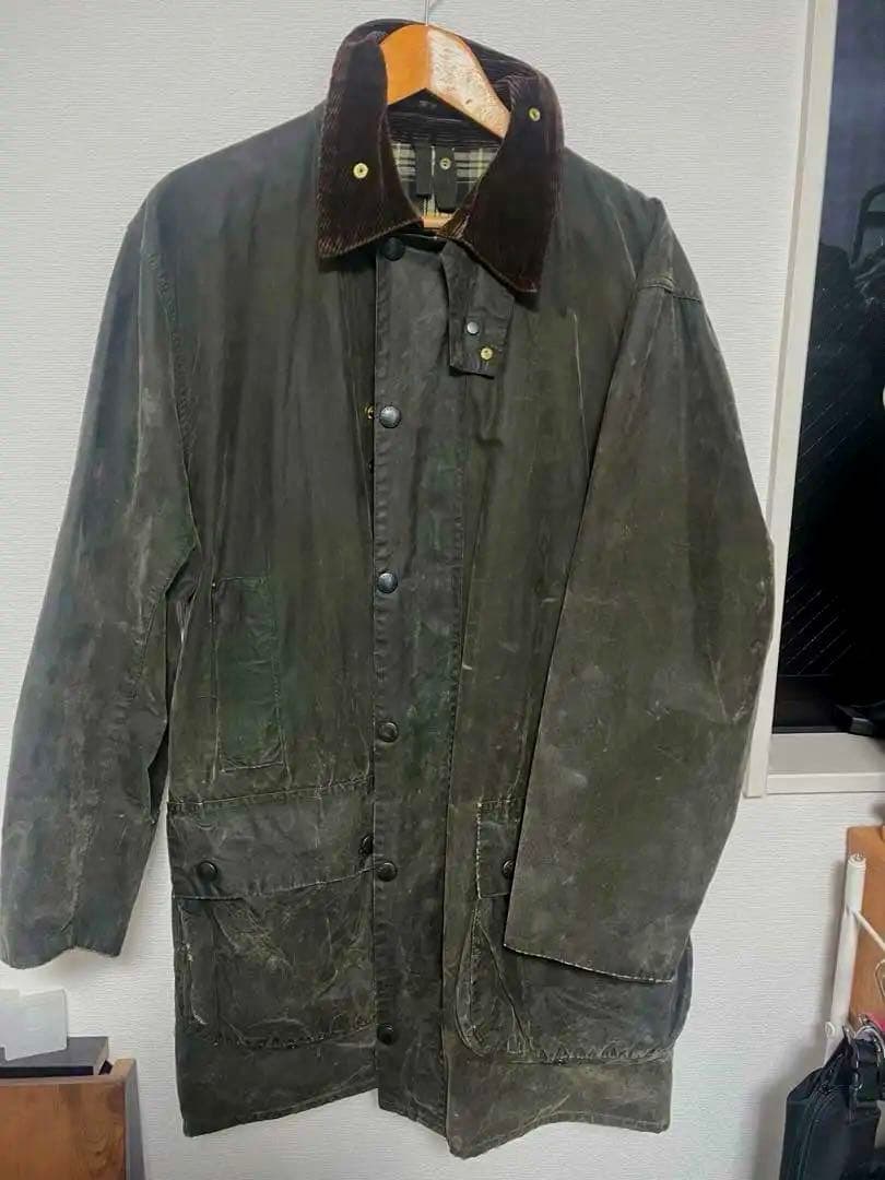 グ*ン様 Barbour borderボーダー　40 L セージ　グリーン　リプ