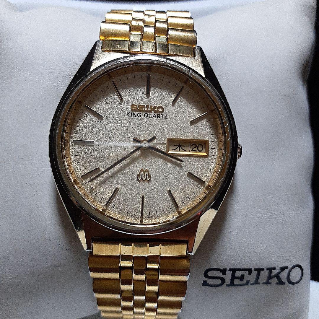 SEIKO キングクォーツ men's腕時計 稼働品