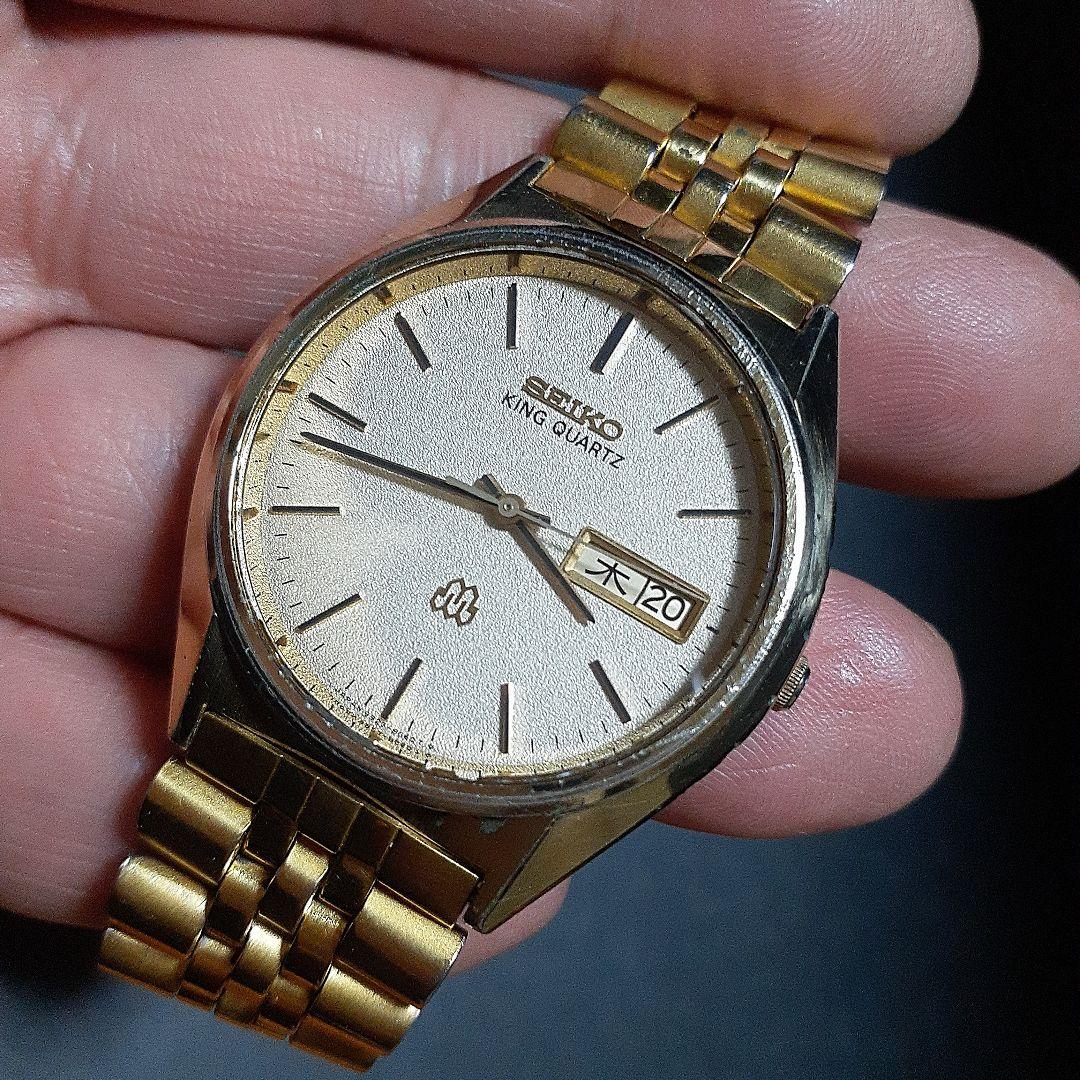 SEIKO キングクォーツ men's腕時計 稼働品