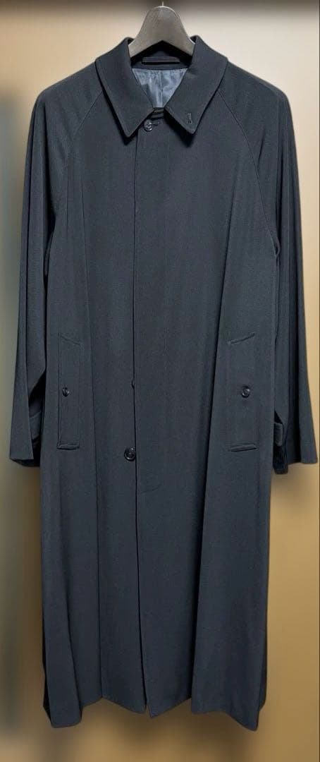 【新品】 25AW COMOLI ウールギャバ バルカラーロングコート ブラック