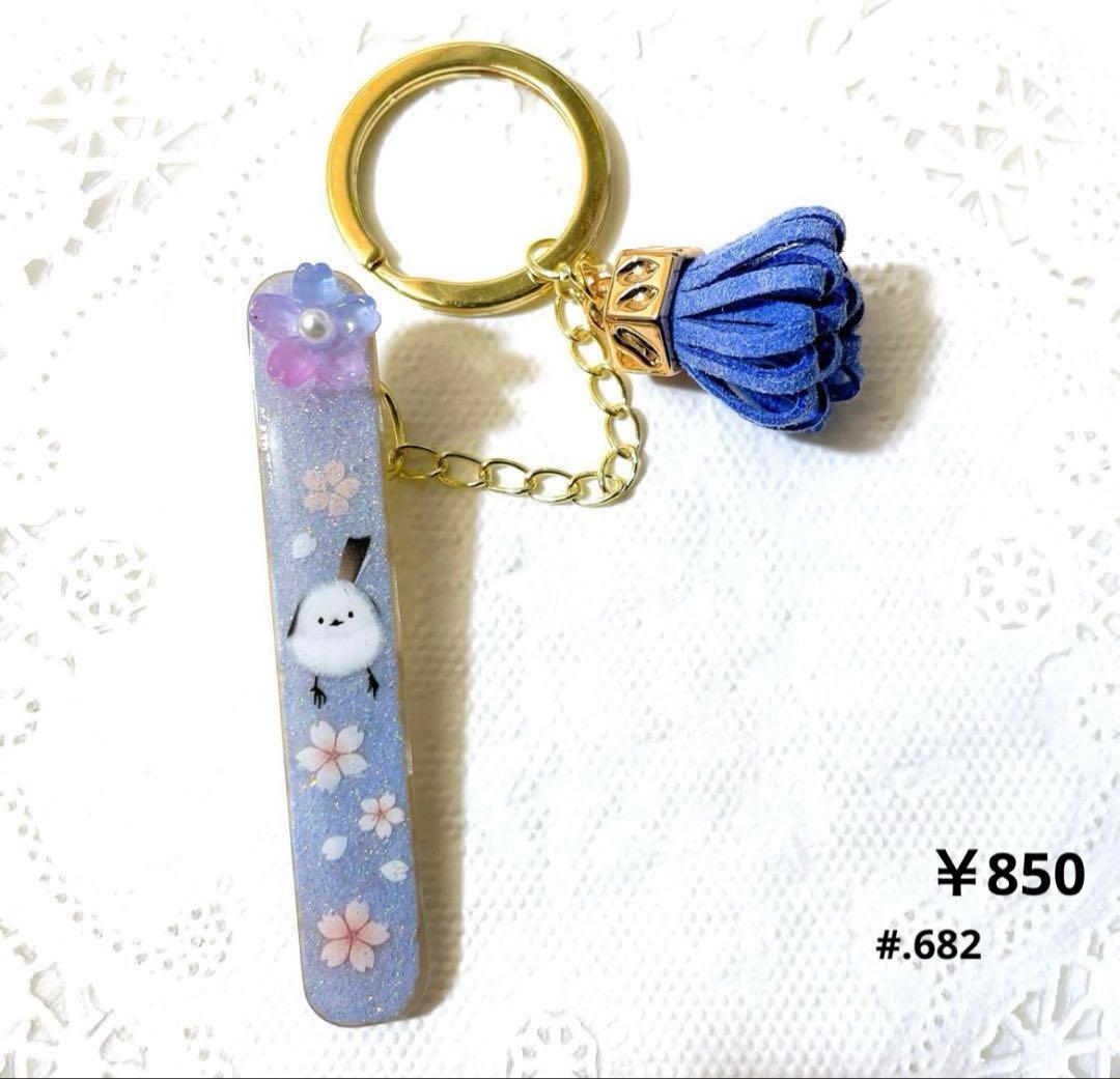 シマエナガ❁⃘*.゜レジンミニ爪切り 桜