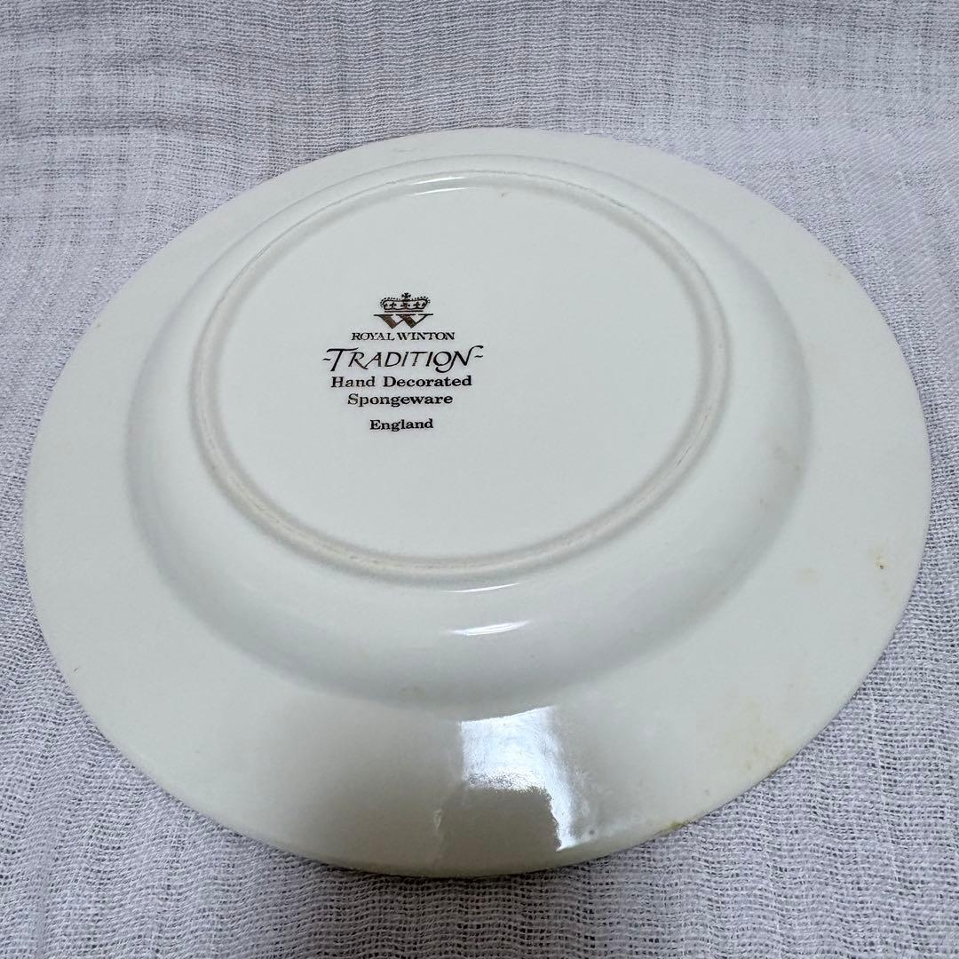 英国アンティーク  Winton スパングウェア 皿 星と月 27cm