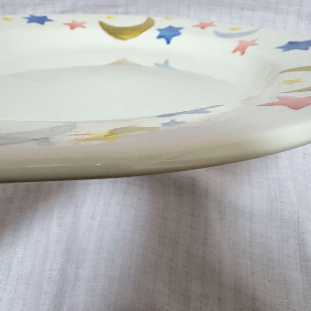 英国アンティーク  Winton スパングウェア 皿 星と月 27cm