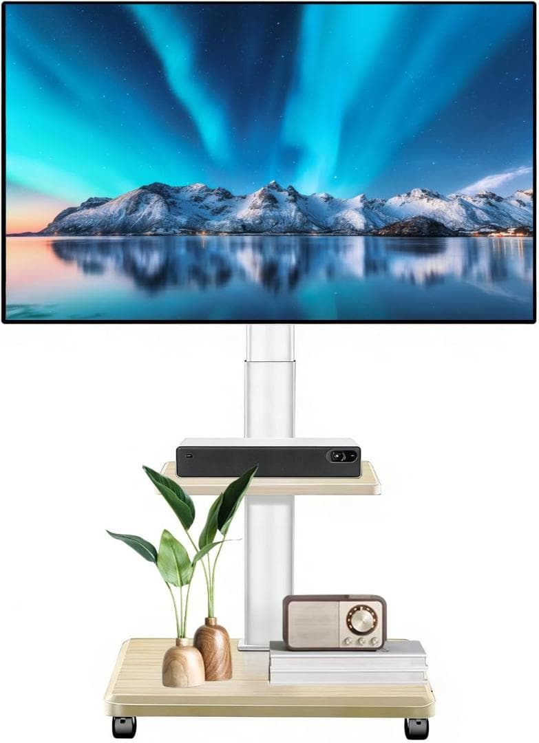 70【新品】テレビスタンド テレビ台　キャスター付　32-75インチ対応