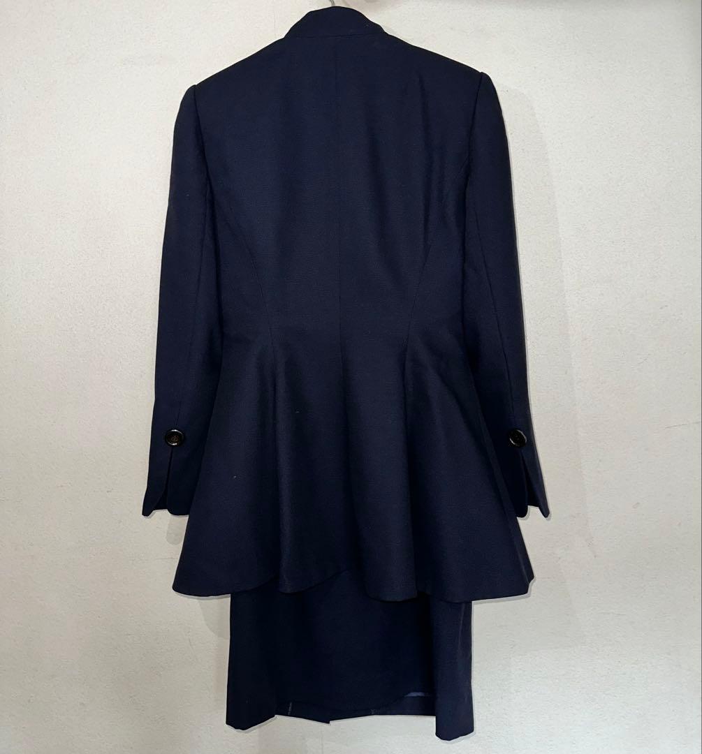 Dior スーツ セットアップ ジャケット スカート ネイビー/濃紺色