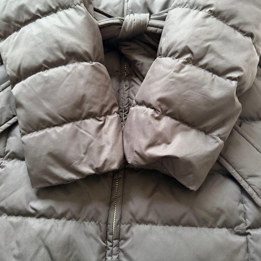 【美品】FRAY I.D ロング　ダウンコート　Aライン　ベルト、ファー付き