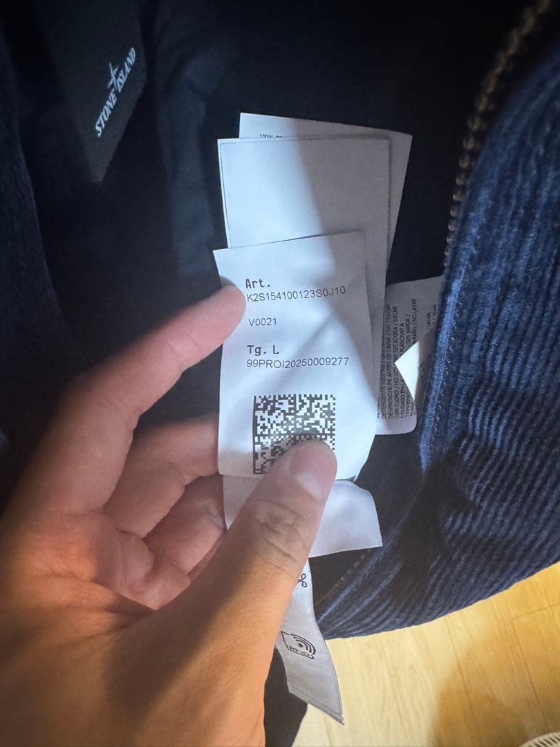 ストーンアイランド デニムリサーチ コーデュロイボンバージャケット L