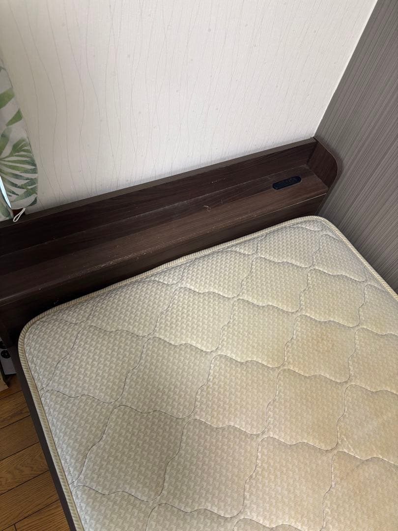 フランスベッド　シングル キルティングマットレス ホワイト