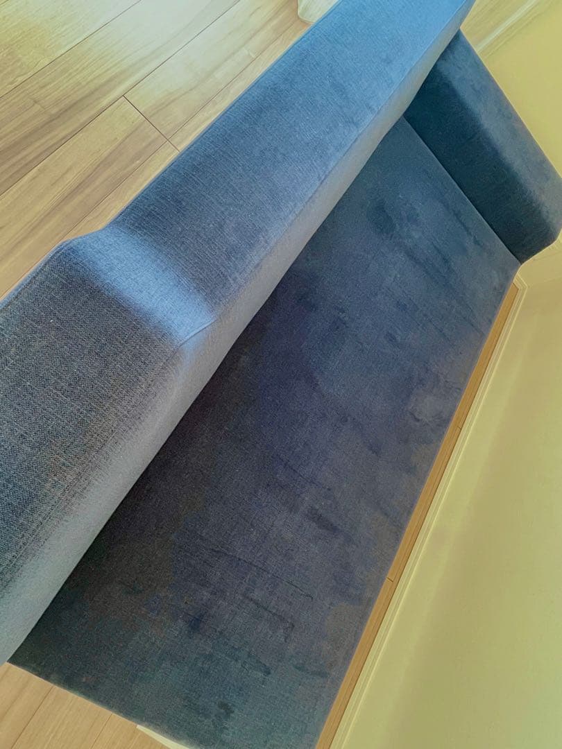 【最安値】フランネルソファ シエスタ 2.5人掛け ネイビー