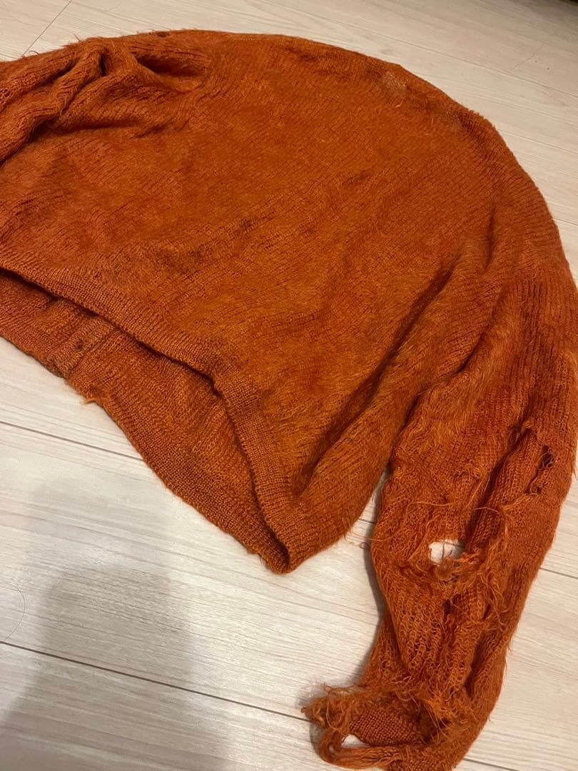 60s Vintage REVERE シャギー モヘア カーディガン ボロ