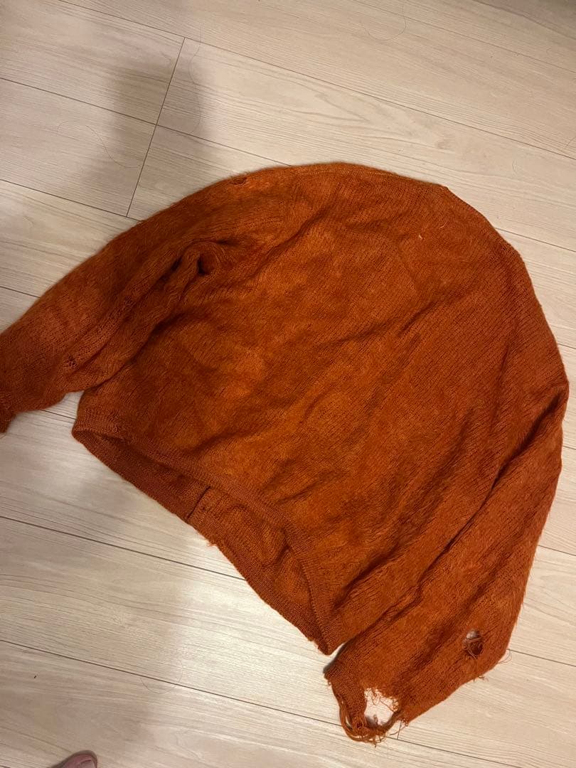 60s Vintage REVERE シャギー モヘア カーディガン ボロ