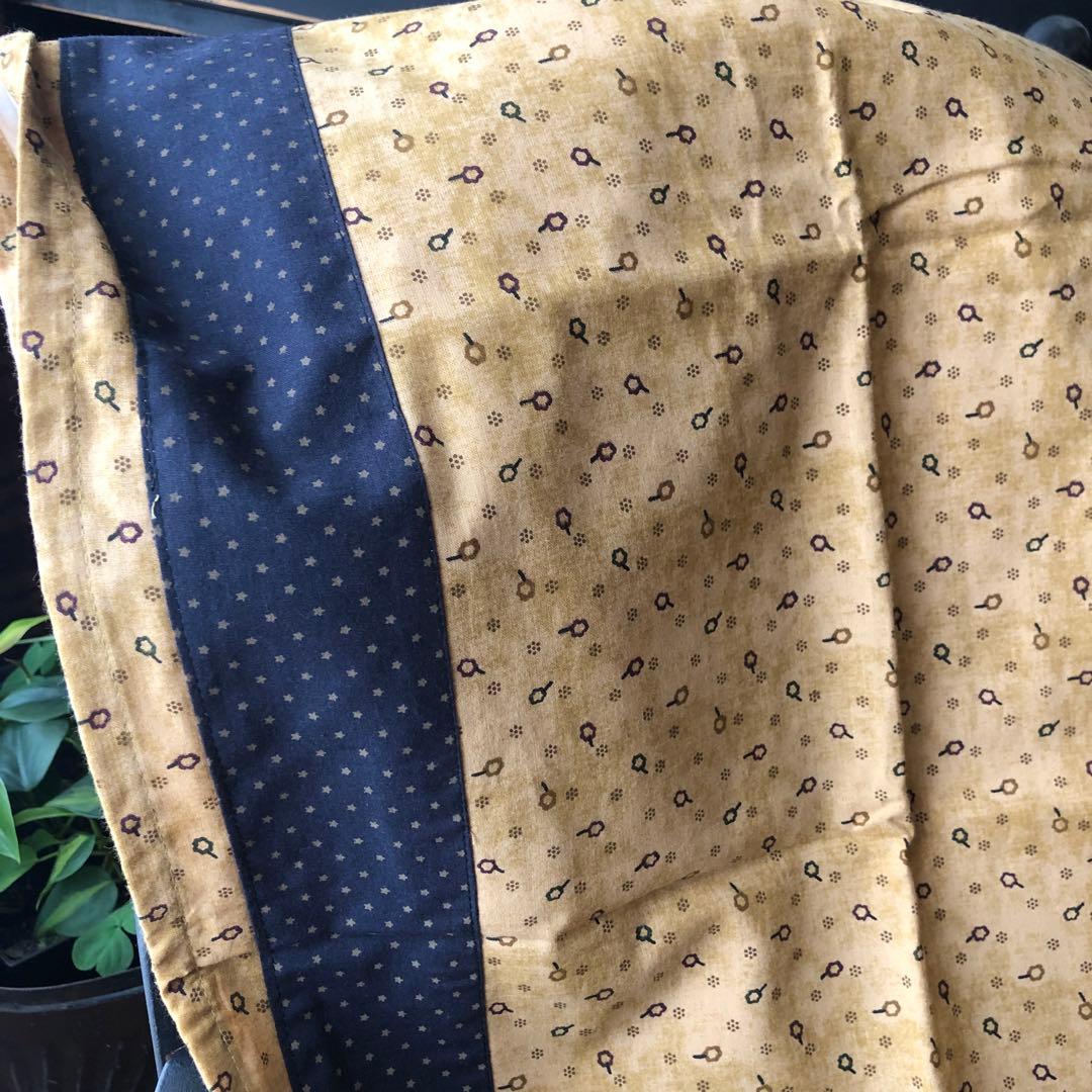 アメリカ　カーテン　2枚組　タッセル2本付き