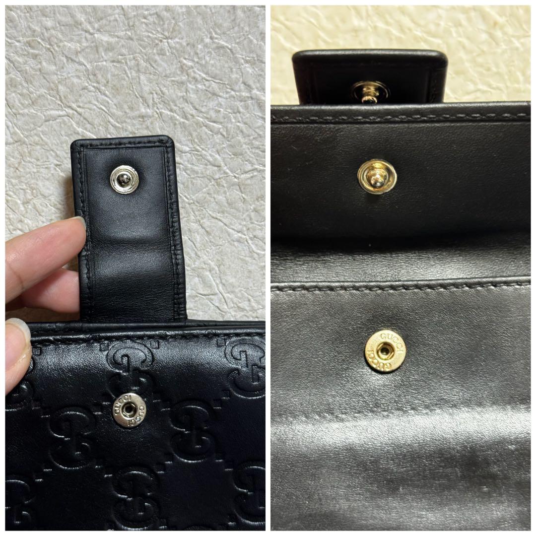 GUCCI グッチ　二つ折り財布　GGマークエンボス