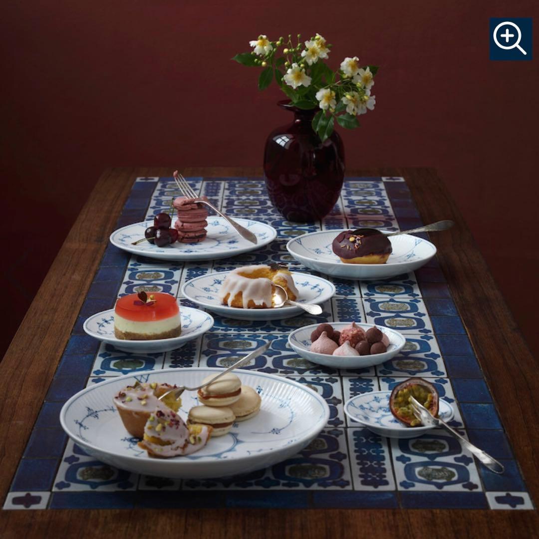 ロイヤルコペンハーゲン　5枚セット　ブルーブルーテッド　クーププレート 15cm