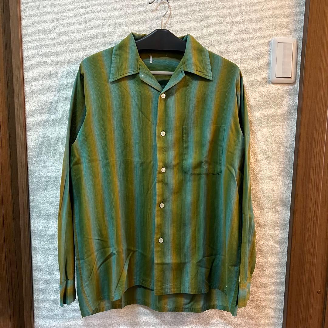 70s オンブレ レーヨンシャツ