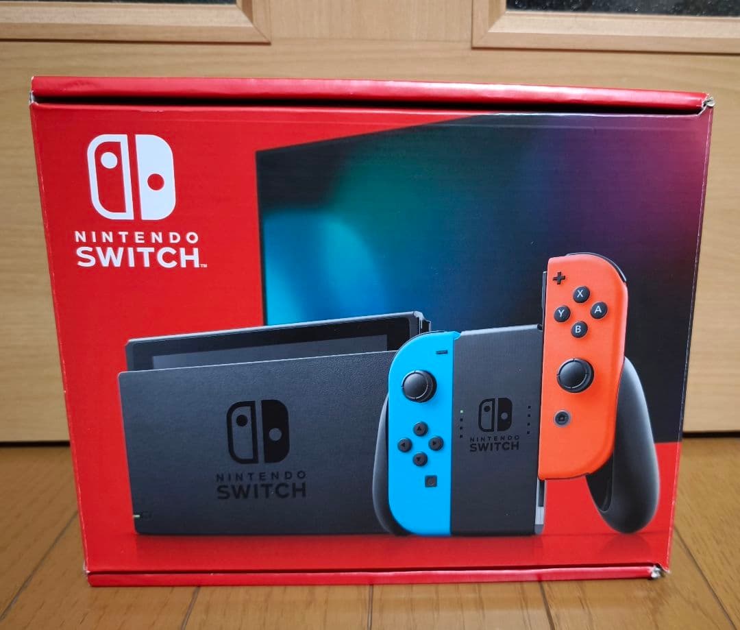 Nintendo Switch ニンテンドースイッチ本体 青/赤 箱 付属品付き