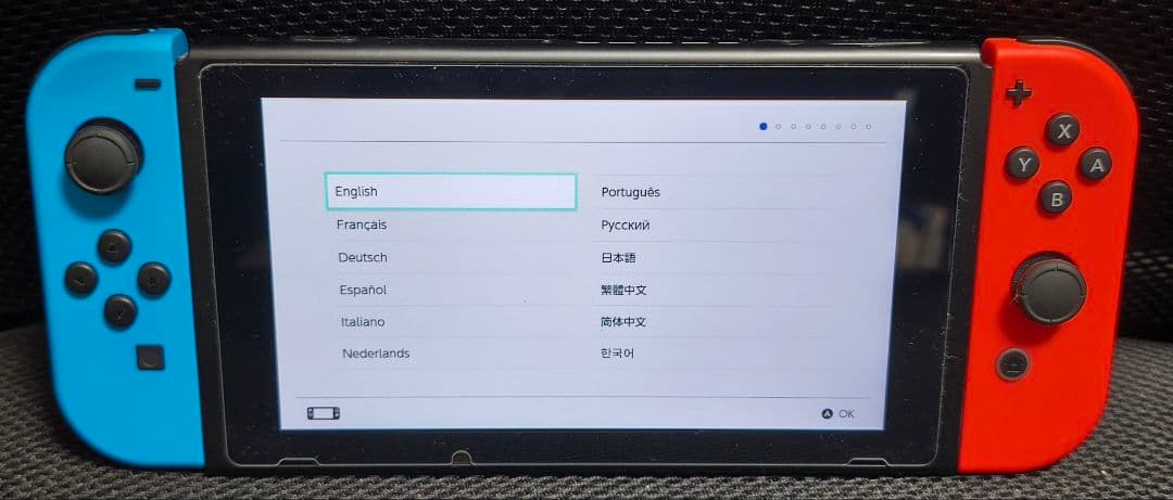 Nintendo Switch ニンテンドースイッチ本体 青/赤 箱 付属品付き