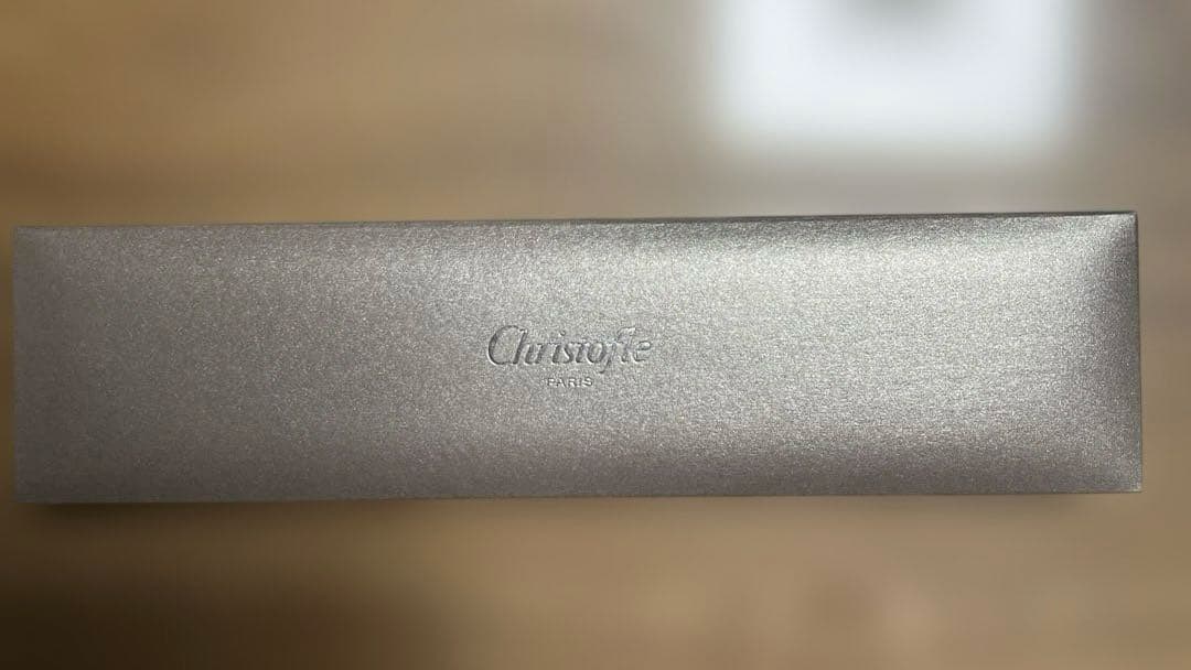 Christofle 箸 2膳セット、赤・黒色