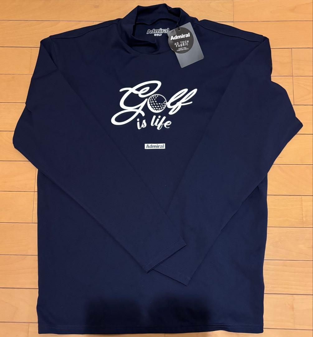 【新品未使用】Admiral Golf モックネック長袖シャツ