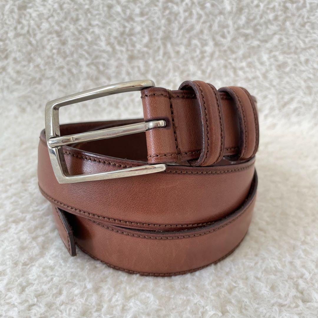 【美品】Felisi ベルト レザー 茶色 メンズ 48-90