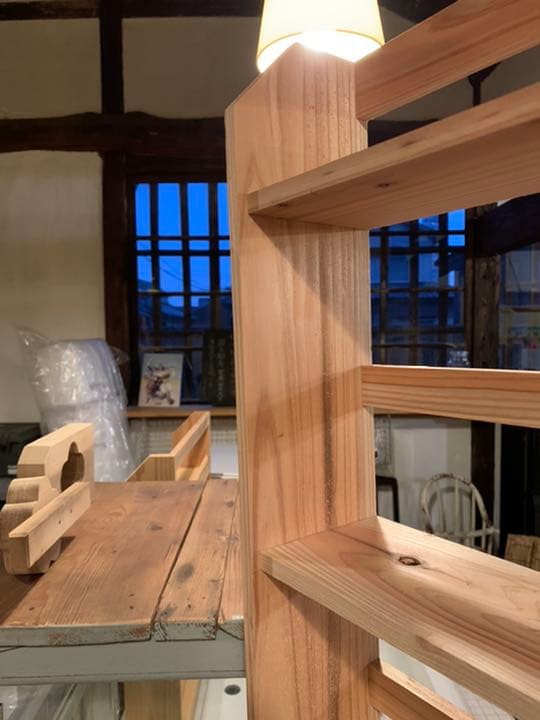 スパイスラックワイドタイプ幅60cm高さ約97bm奥行11cm.ウォールシェルフ