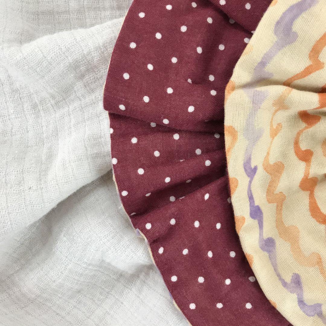 ★なみなみ水彩×あずきドット★ 360度スタイ  フリルスタイ  つけ襟