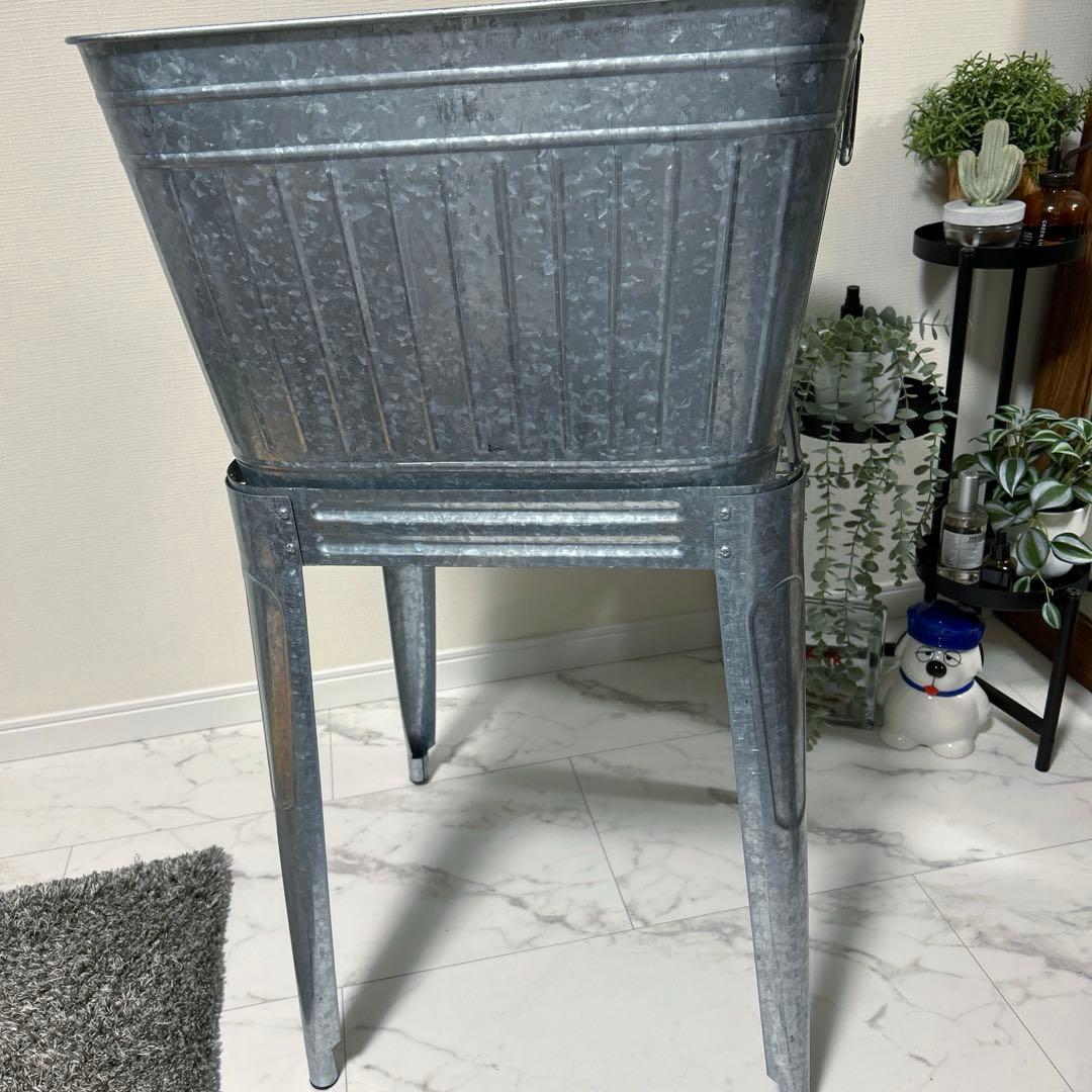 希少　ダルトン風　ヴィンテージ　スタンドタブ　インダストリアル　ガーデン雑貨