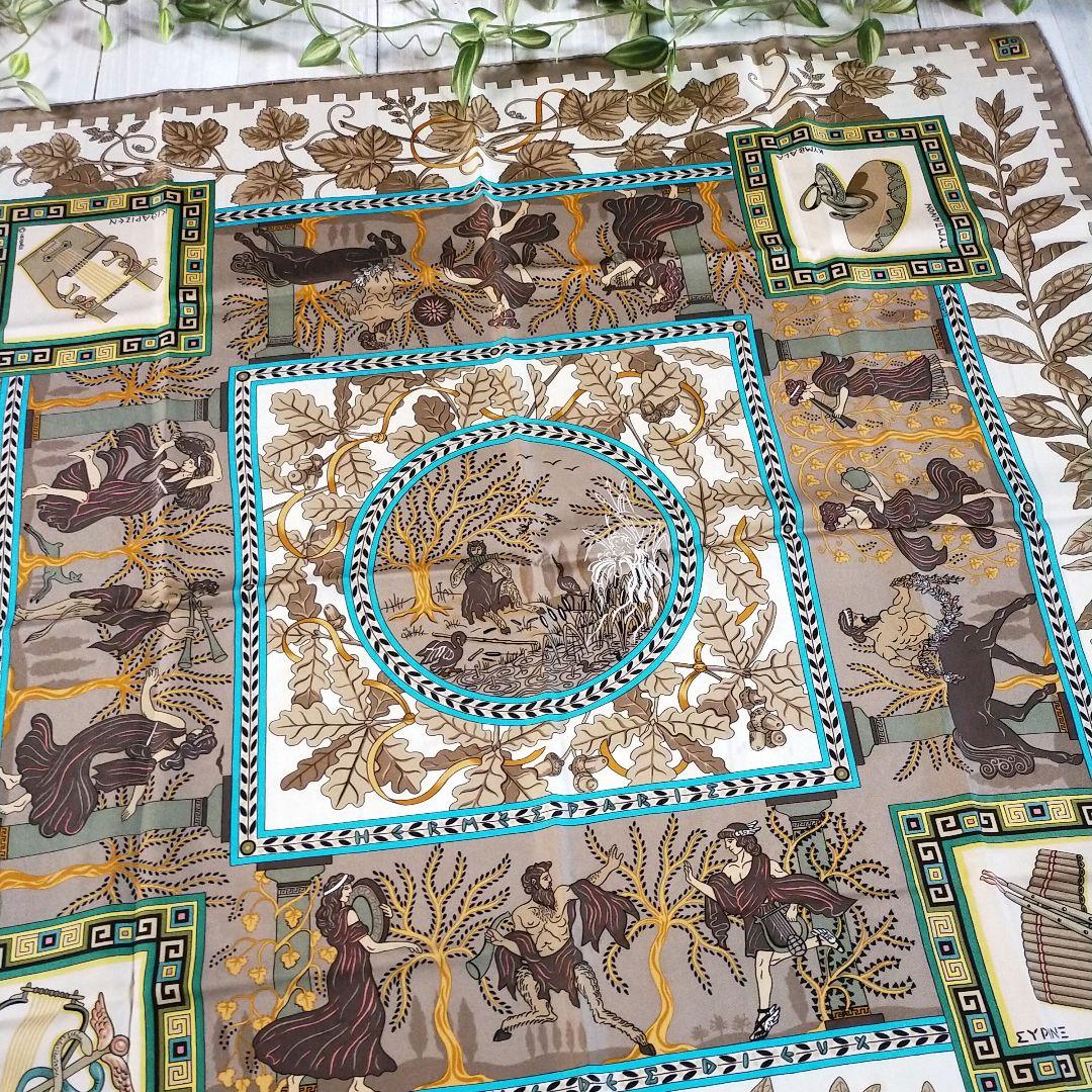 ☘️美品☘️ エルメス カレ90　Musique Des Dieux 神々の音楽