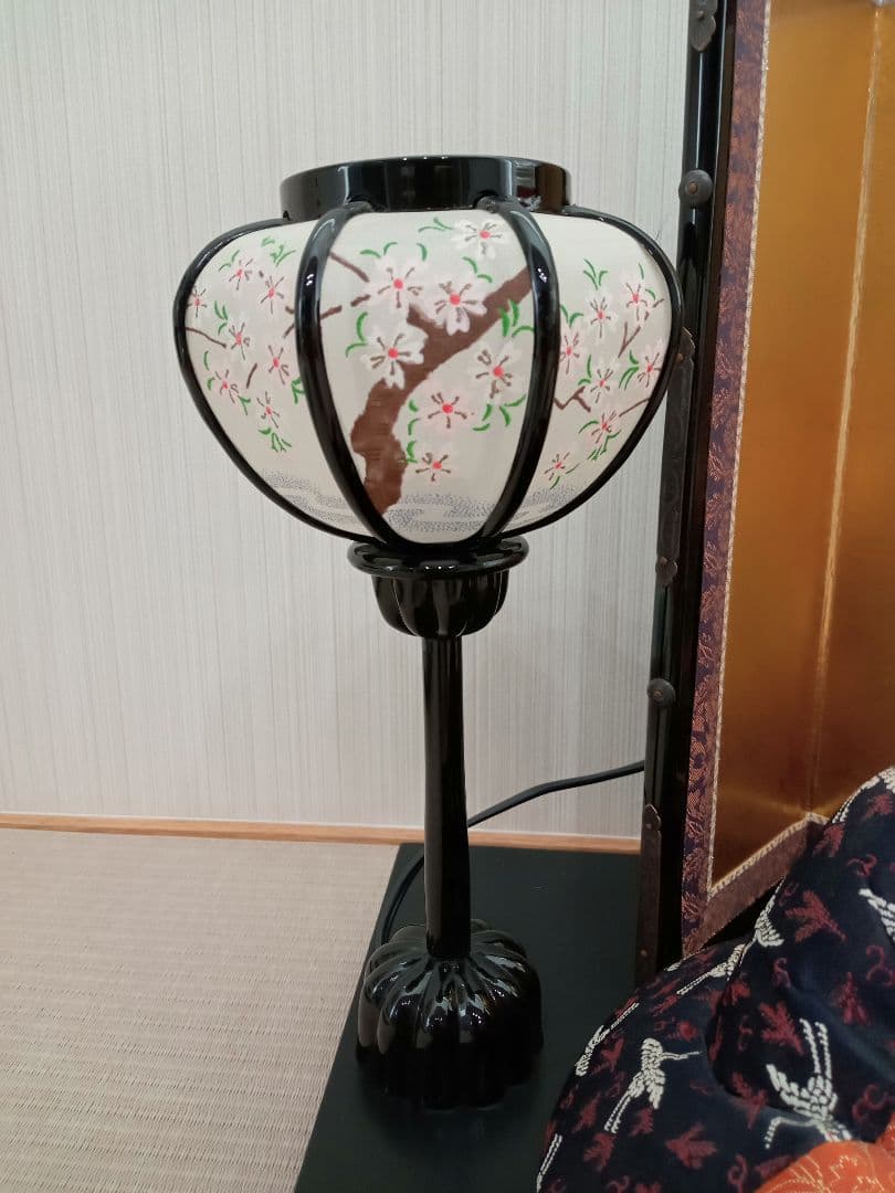 雛人形　百歳雛（ももとせびな）木目込み人形　金屏風　雪洞付　長寿　変わり雛