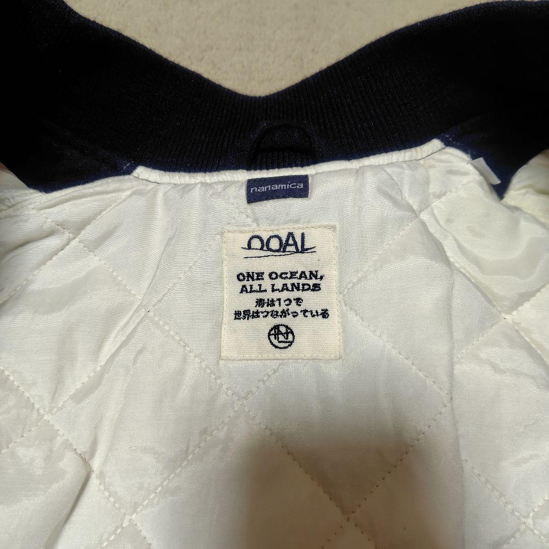 nanamica OOALスタジアムジャケット ウールリネンダークネイビー