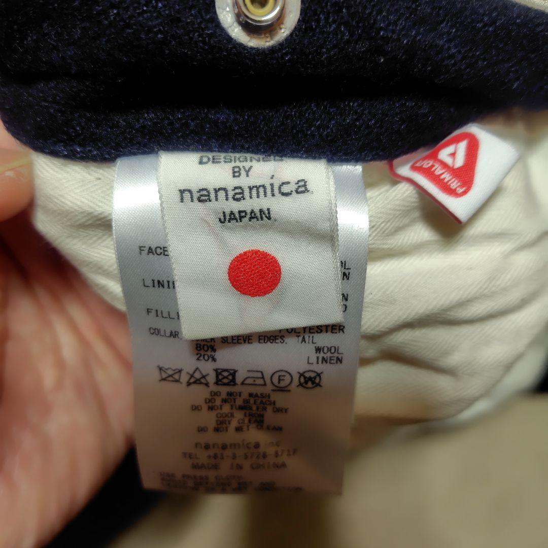 nanamica OOALスタジアムジャケット ウールリネンダークネイビー