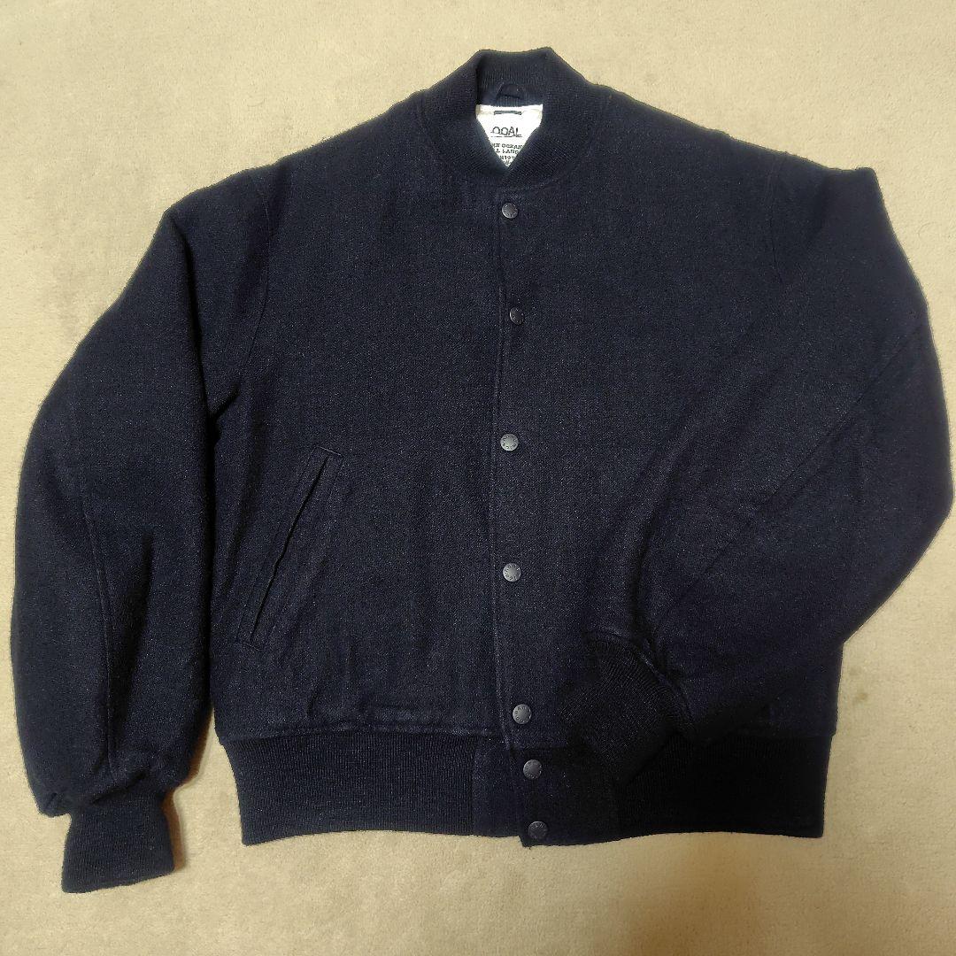 nanamica OOALスタジアムジャケット ウールリネンダークネイビー