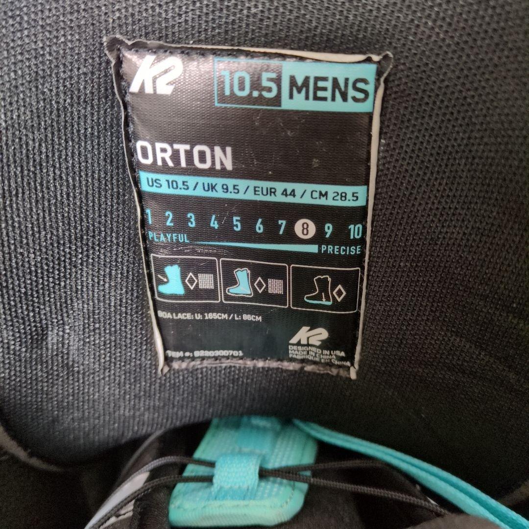 K2 orton (28.5) Black vibramソール