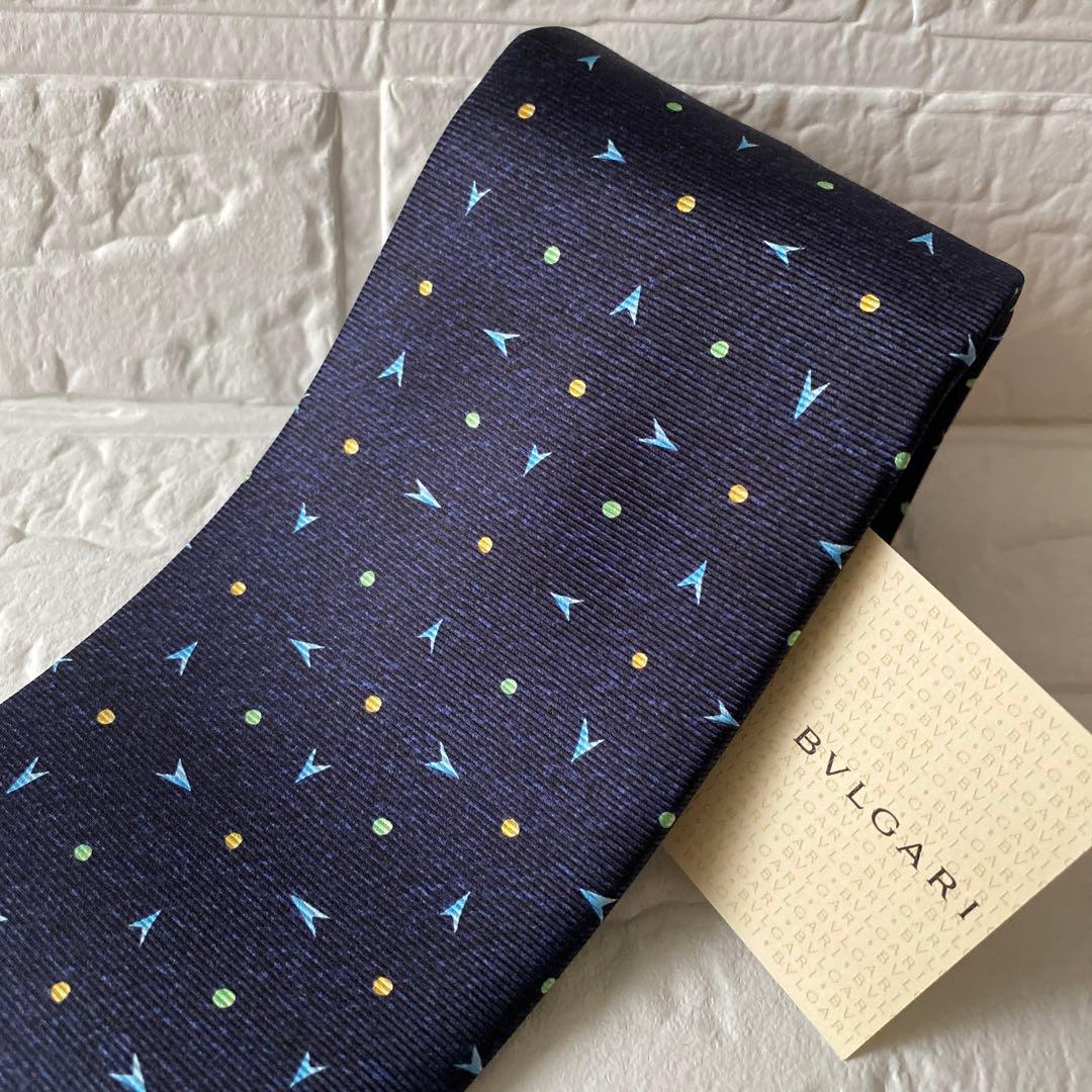 【注　専用です】ブルガリ　ネクタイ　紺色 新品　未使用　タグ付き　プレゼント