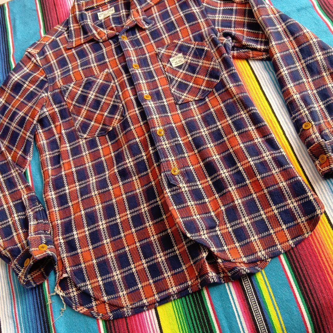 名作逸品！極美品！ウエストライド★WESTRIDE★ヘビーネルシャツ★日本製