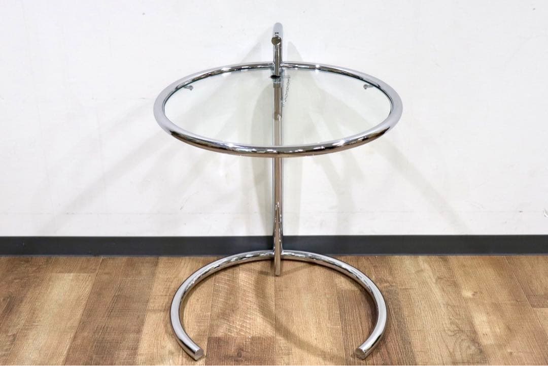 GMGS275○ガラステーブル サイドーテーブル コーヒーテーブル 高さ調整可能