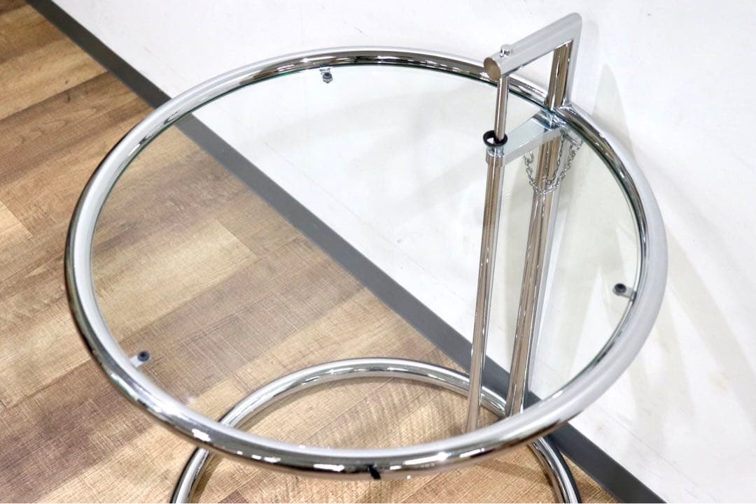 GMGS275○ガラステーブル サイドーテーブル コーヒーテーブル 高さ調整可能