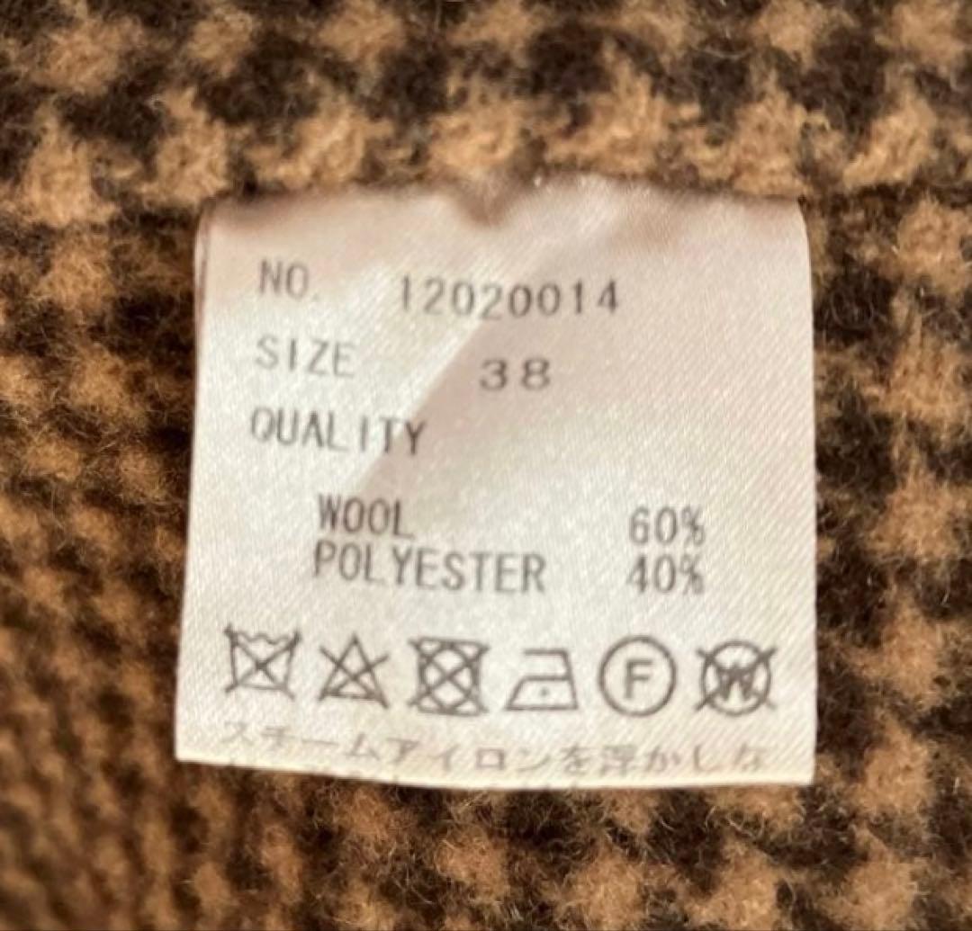 TODAYFUL オーバーチェックコート 38サイズ