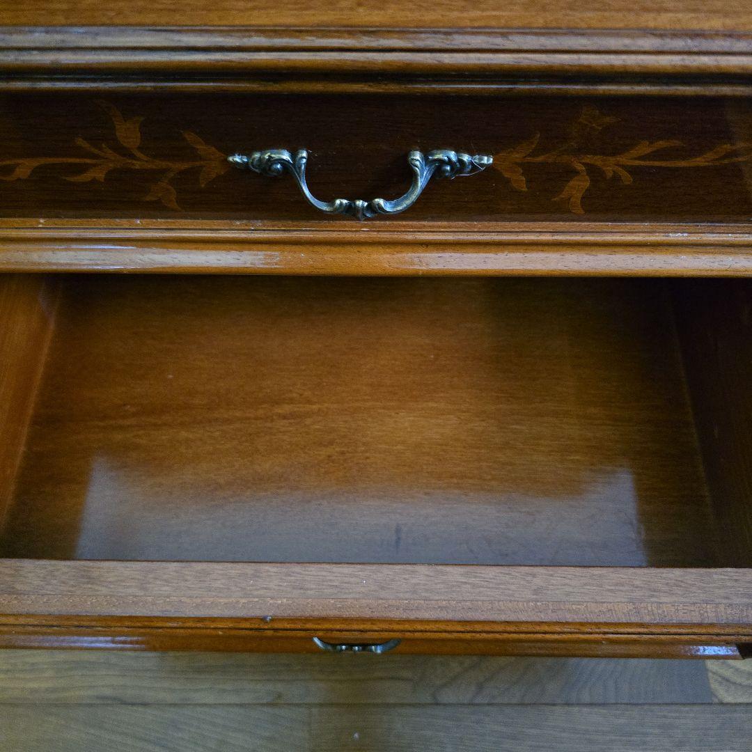 アッティカ　チェスト　三段　イタリア　象嵌　家具　猫足