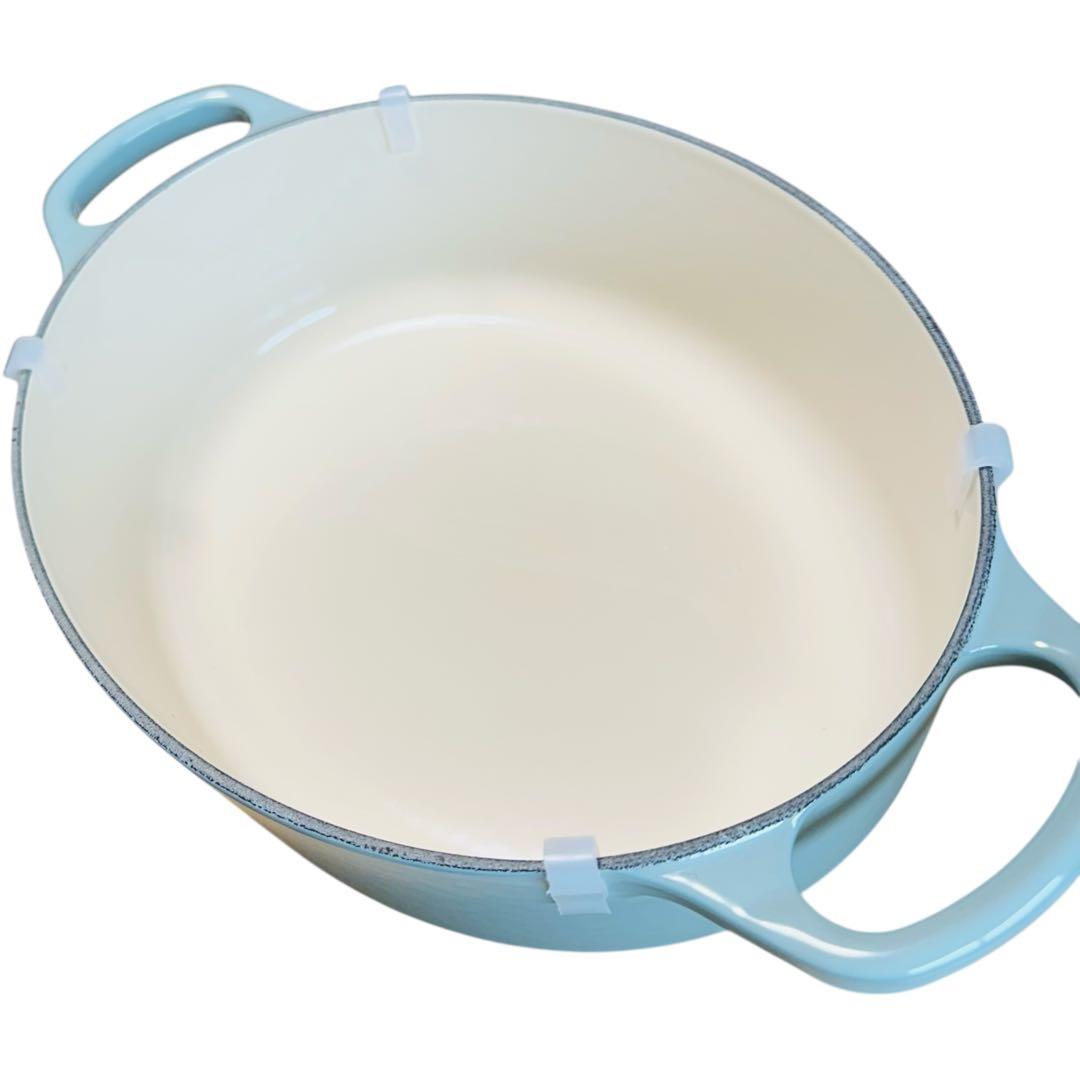 【新品】ル・クルーゼ　オーバル　27cm　シーソルト　両手鍋