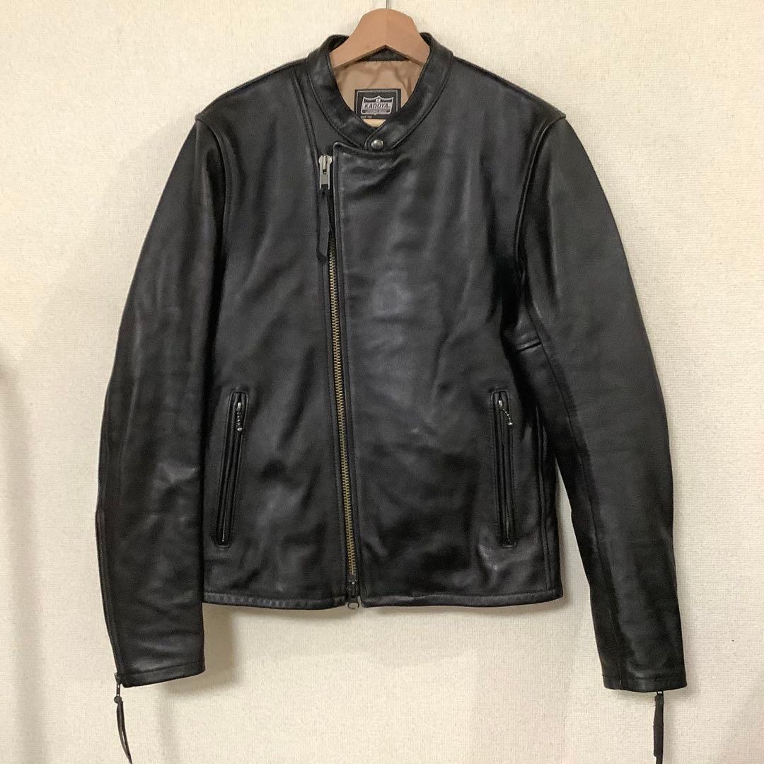 KADOYA K'SLEATHER シングルライダースジャケット　黒　K-470