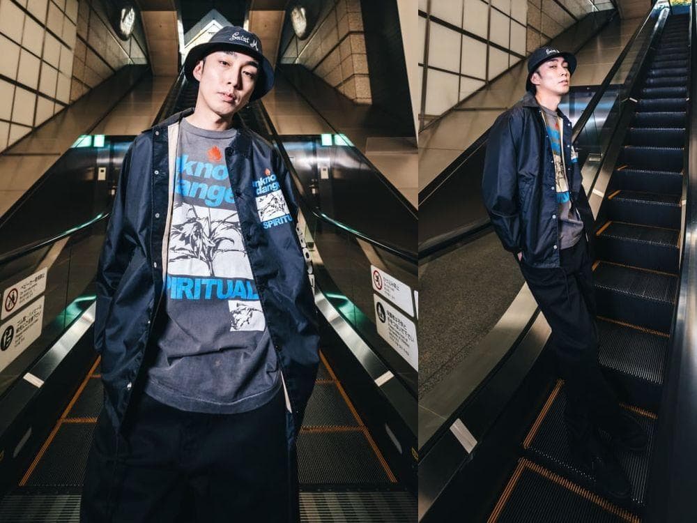 XL 美品 23SS セントマイケル UNKNOWN 加工 プリント Tシャツ