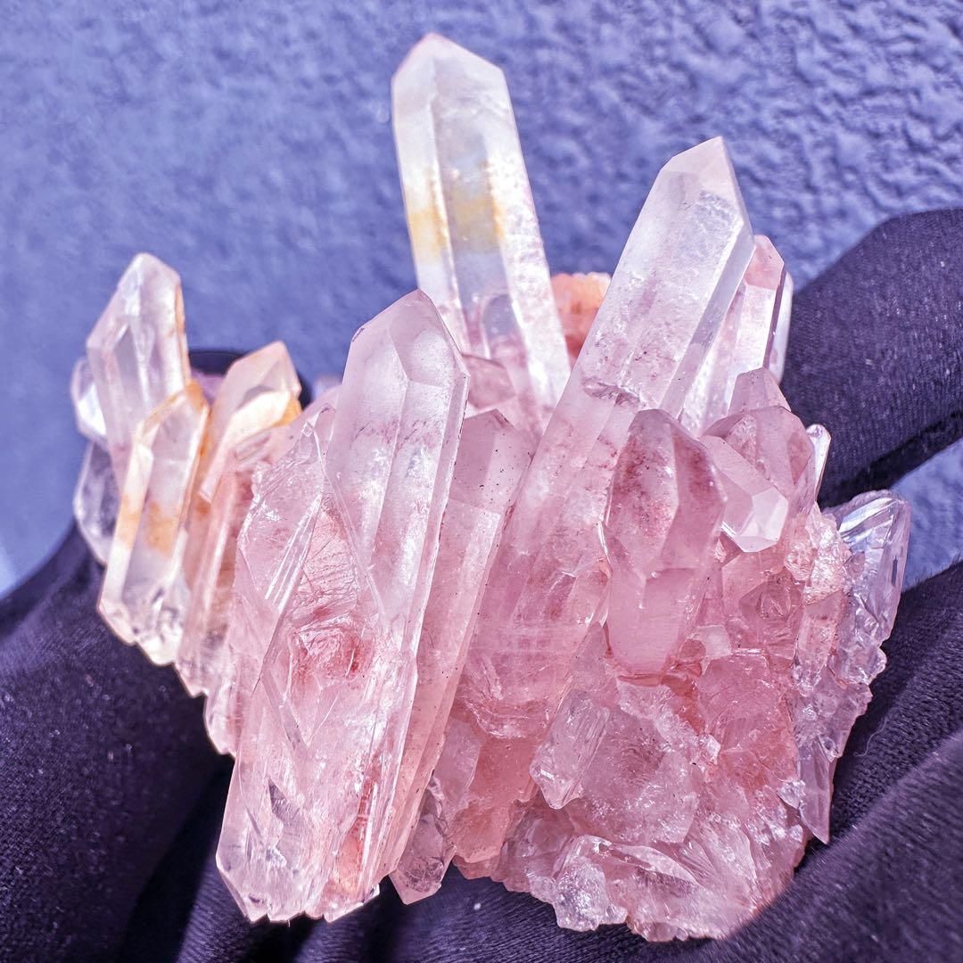 爆レア❗️浄化❗️超綺麗♡超強いパワー ピンク ヒマラヤ クラスター天然石A1458